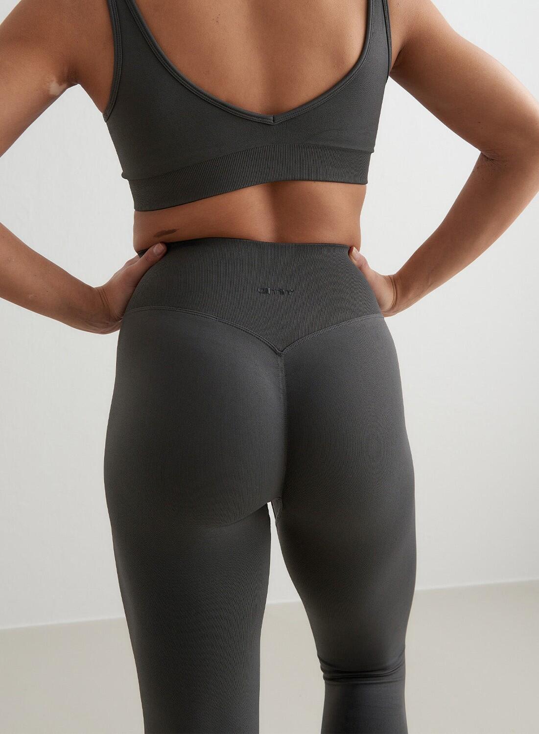 Donna Leggings Senza Cuciture Grigio Scuro 7/7