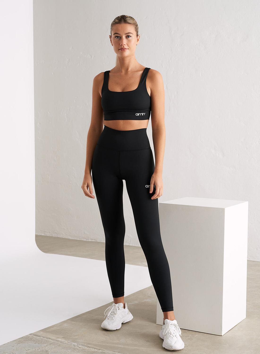 Femme Soutien-gorge de sport Évacuant l'humidité Noir 2/7
