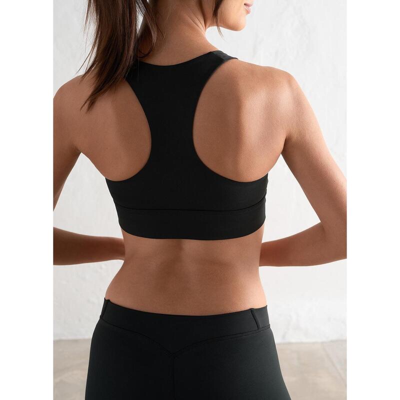 Sportbeha Edge Core Racerback Yoga Dames Zwart aim'n