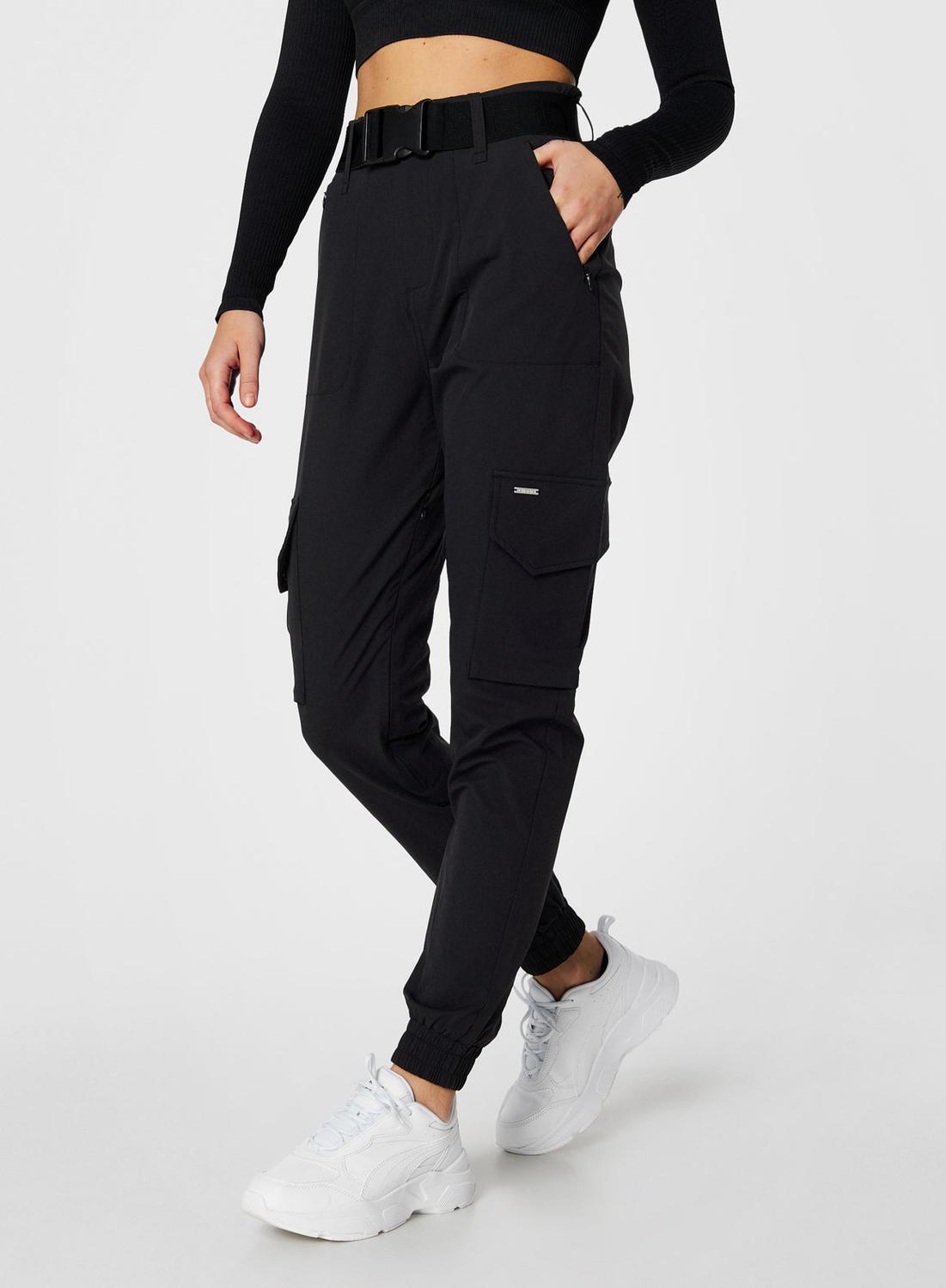 AIM'N Damen Cargo-Hose Wasserabweisend Schwarz