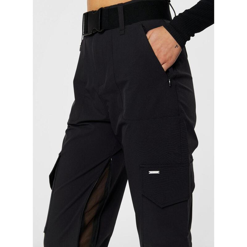 Femme Pantalon Cargo Imperméable Noir