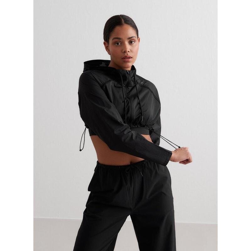 Veste Courte Jogging Femmes Noir aim'n