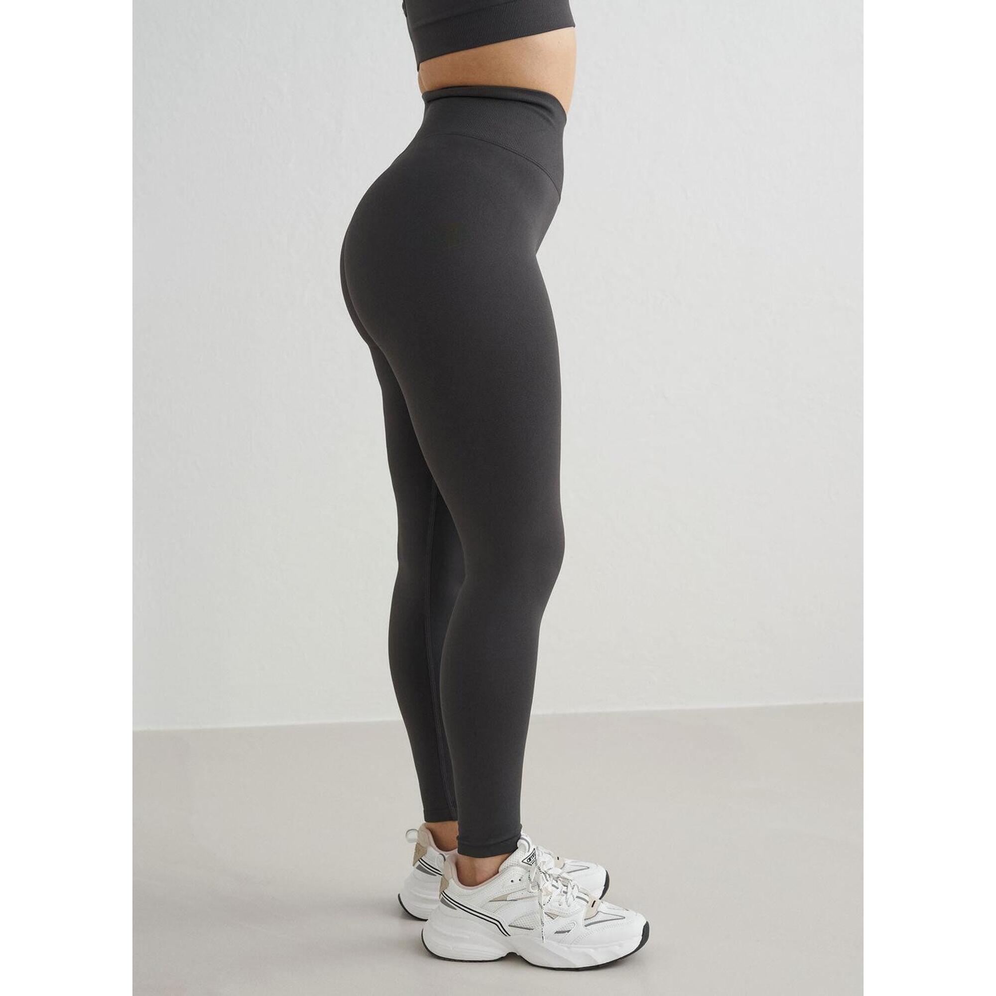 Aim'n - Femme Leggings Sans Couture Gris Foncé - Legging - Gris - 44 L - Decathlon