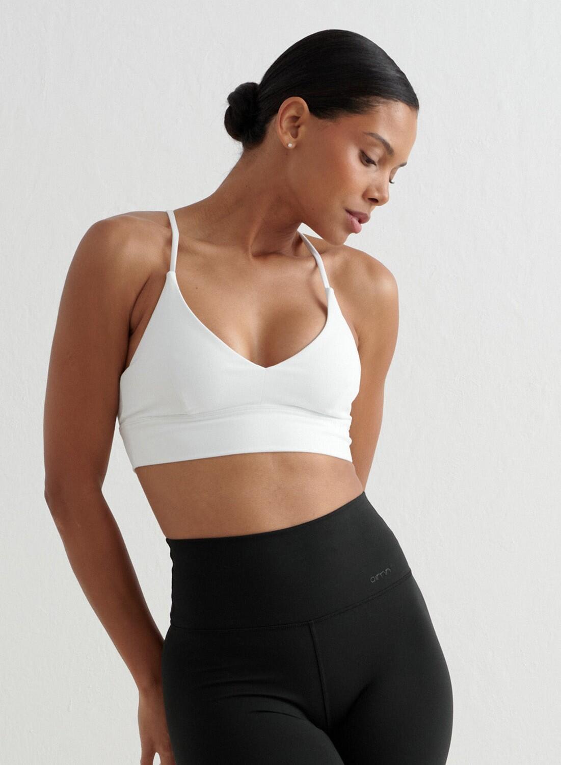 Donna Reggiseno Sportivo a Supporto Basso Traspirante Bianco 6/6