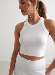 Débardeur de yoga pour femmes Côtes Poids de lumière Gris Melange