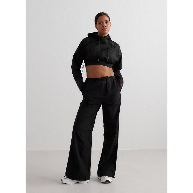 Jas Cropped Joggen Dames Zwart aim'n