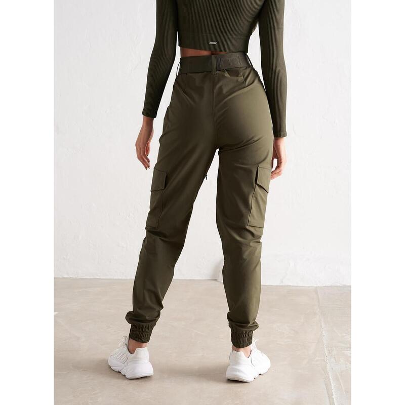 Dames Cargobroek Waterafstotend Khaki
