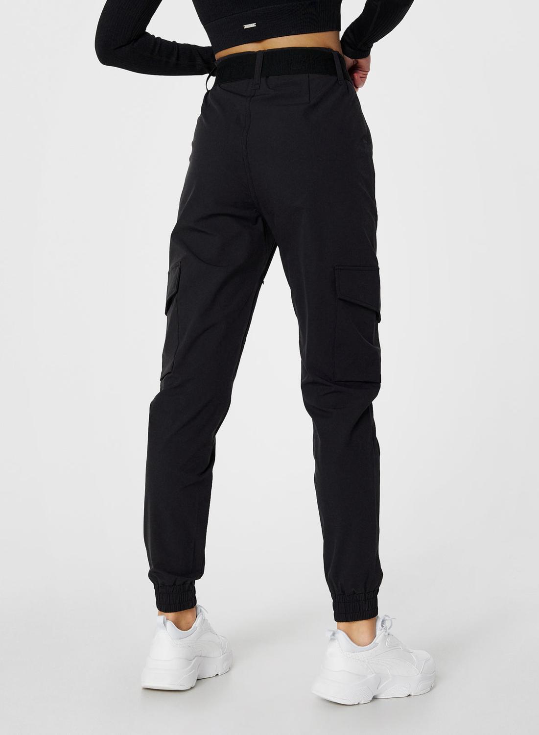 Damen Wandern Cargo-Hose Wasserabweisend Schwarz 3/7