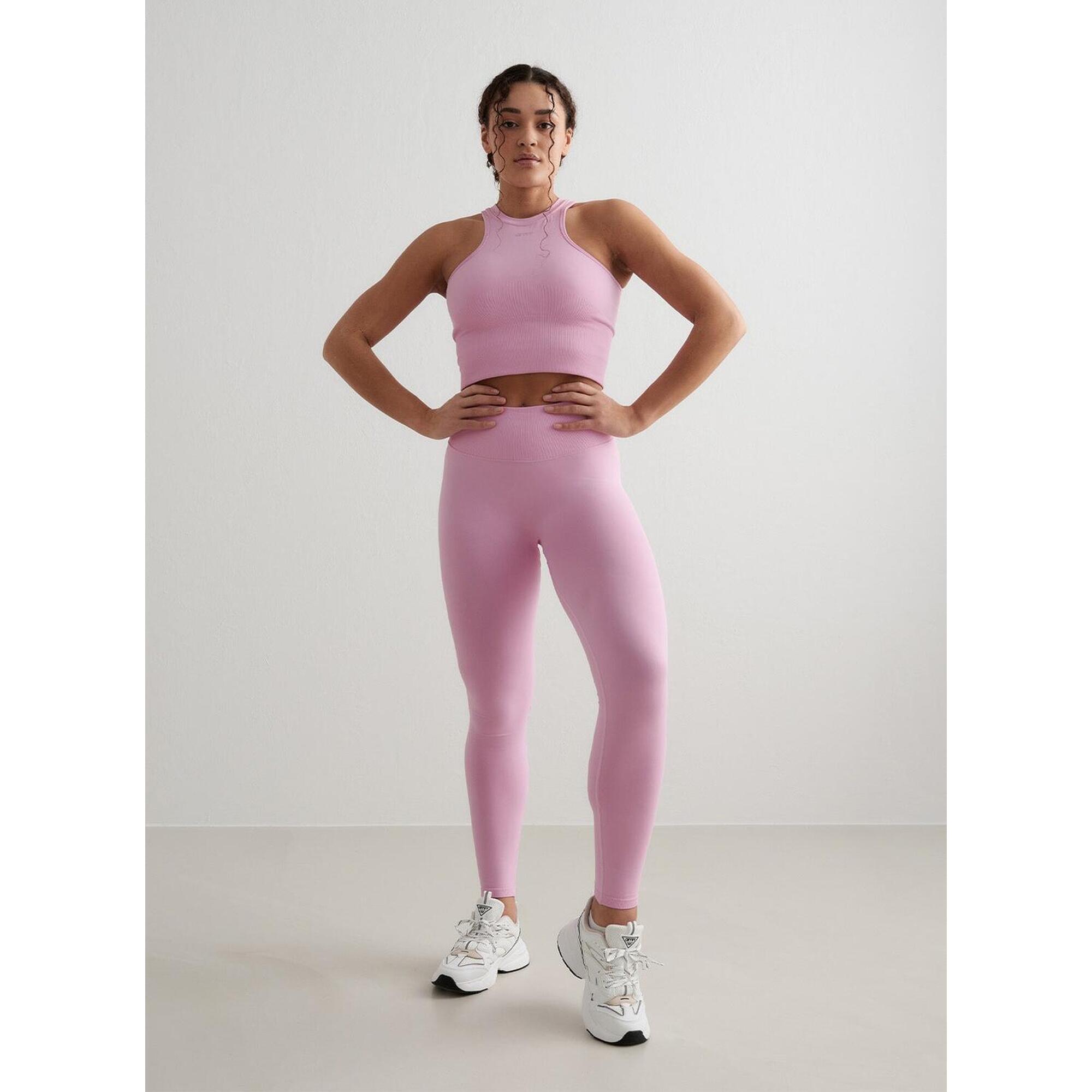 Aim'n - Femme Leggings Sans Couture Rose - Legging - Rose - 44 L - Decathlon