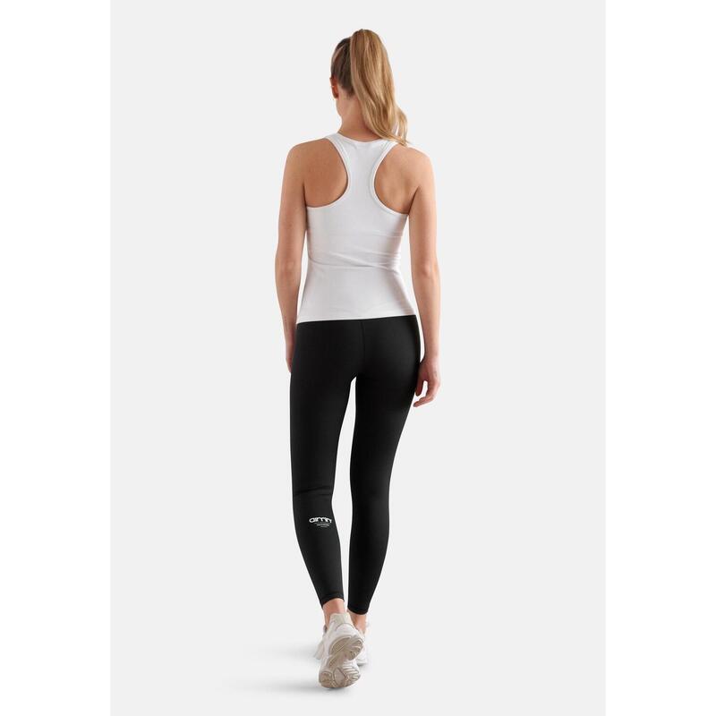 Femmes Yoga Singlet Dos Ringer Évacuant l'humidité Blanc
