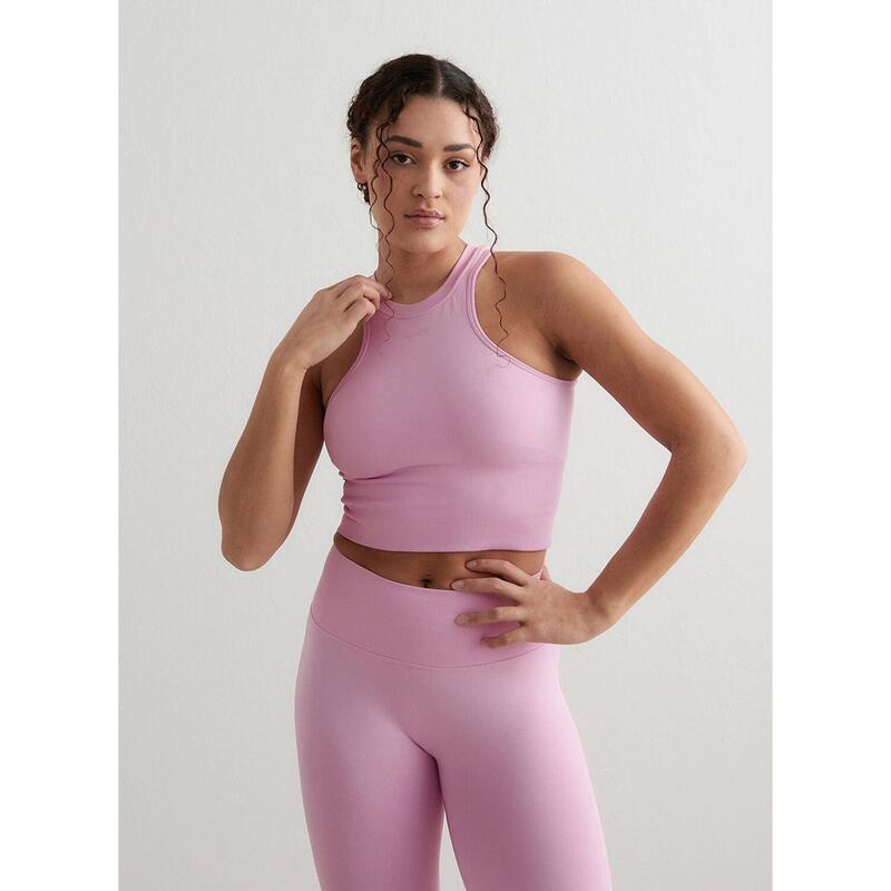 Débardeur Shape Seamless Racerfront Yoga Femmes Rose Barbe à Papa aim'n