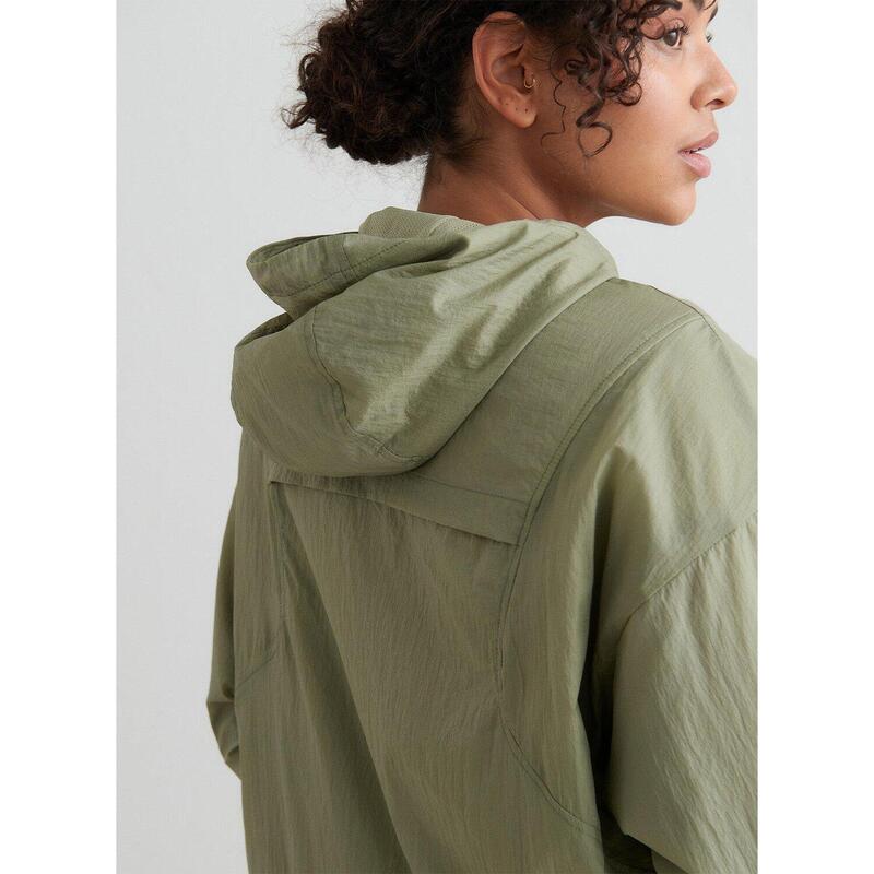 Jassen Leighweight Anorak Hiking Dames Licht Khaki aim'n