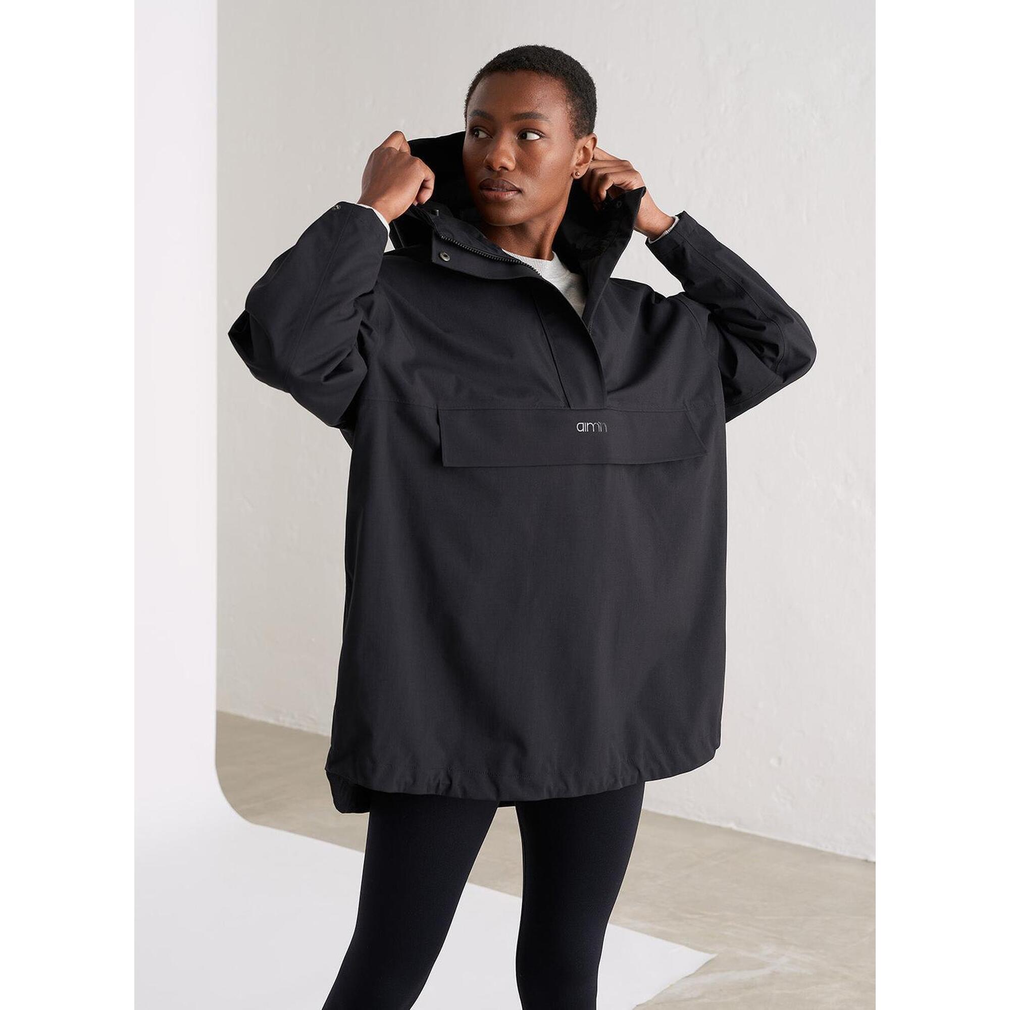 Aim'n - Femme Veste Imperméable Oversize Noir - Blouson - Noir - 48 Xl - Decathlon