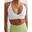 Soutien-gorge de sport pour femmes Yoga Cross Back sans couture blanc