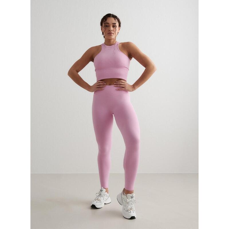 Débardeur Shape Seamless Racerfront Yoga Femmes Rose Barbe à Papa aim'n