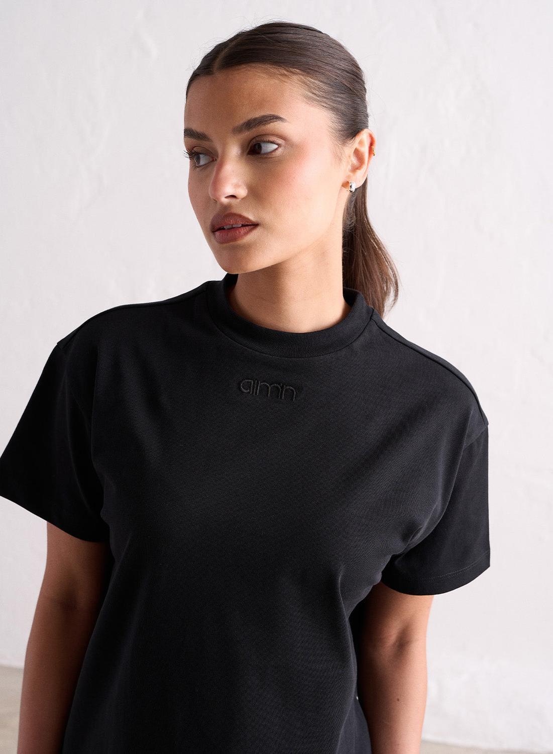 Dames T-Shirt Oversized Zwart 2/7