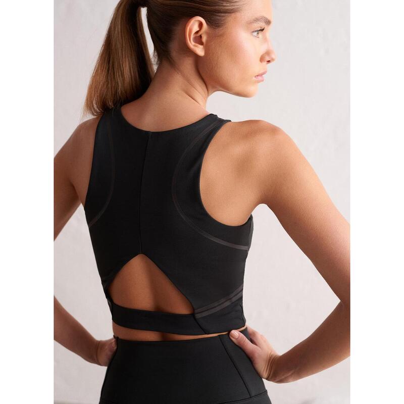 Débardeur Elevated Core Bralette Yoga Femmes Noir aim'n