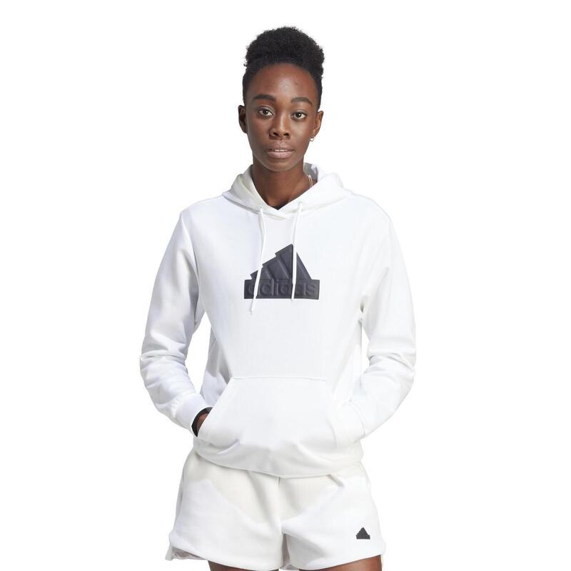 Sudaderas jerseys polares para Mujer Adidas Im4875 Blanco