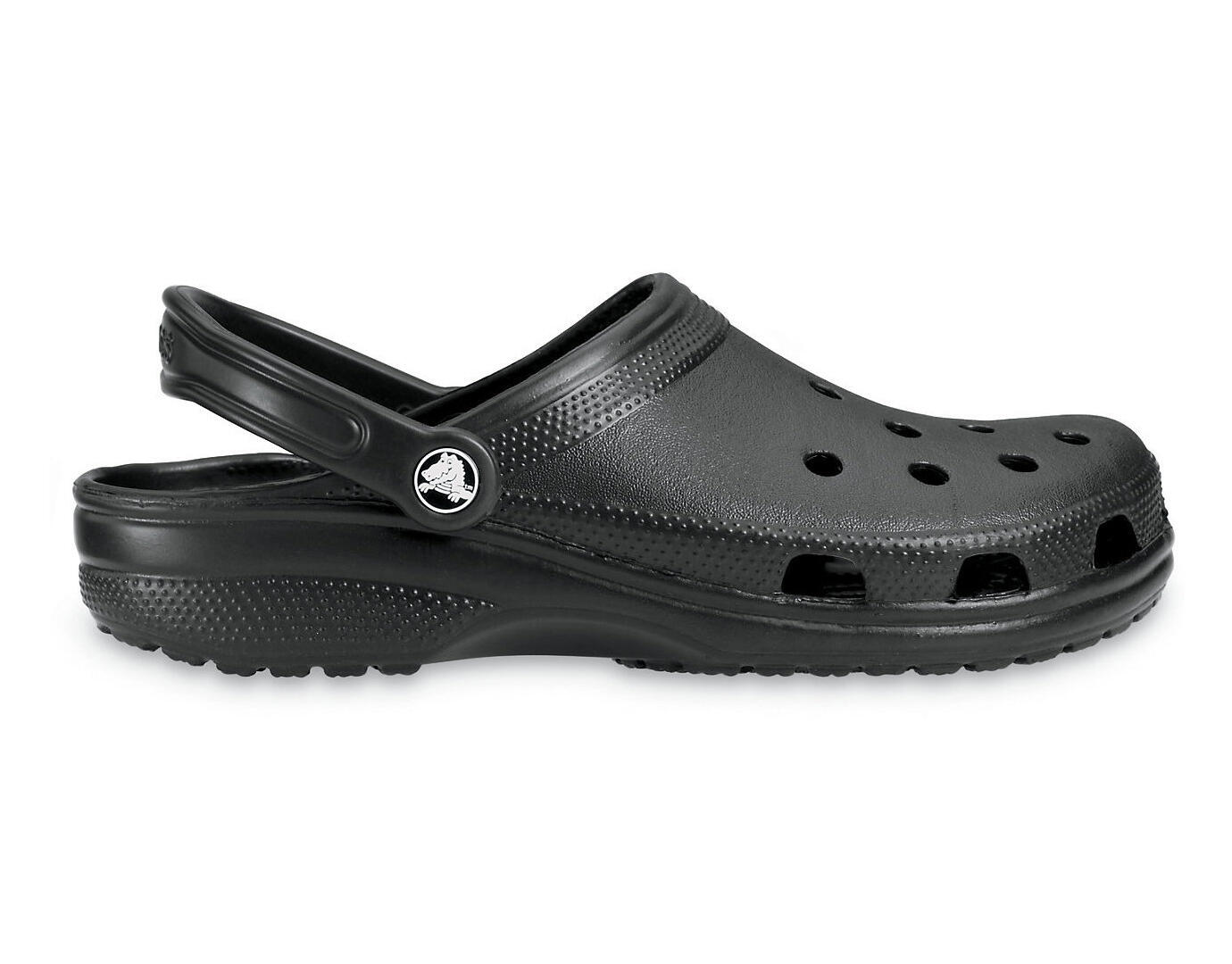 Crocs Classic Roomy Fit Waterproof Sandal Clog -  Black