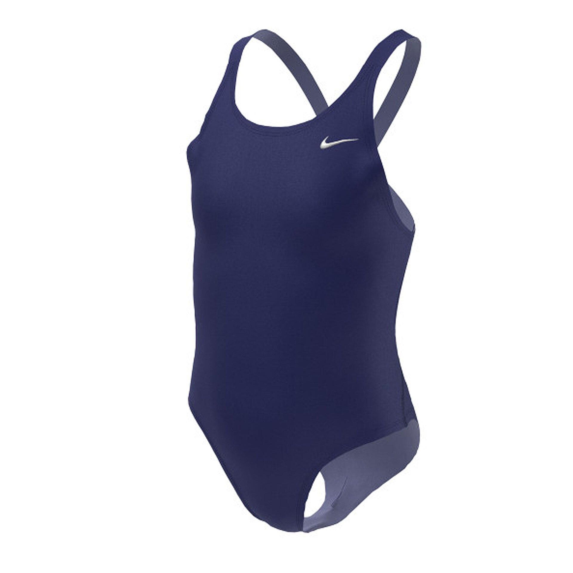 NIKE SWIM GIRL S FASTBACK ONE PIECE NAVY