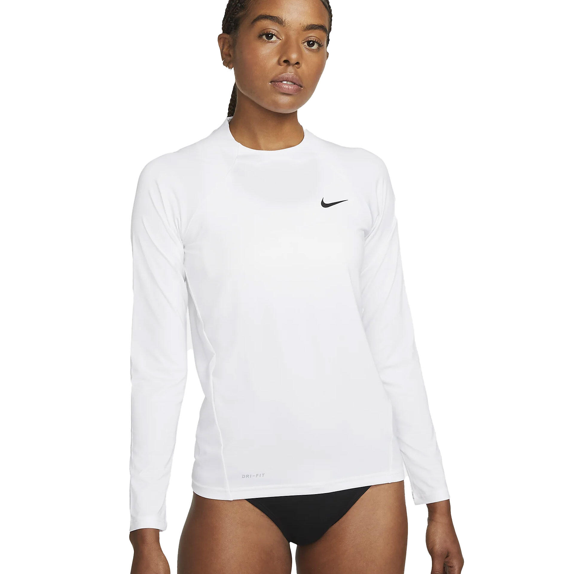 Nike Clothes Nike Long Sleeve White Women's Top NIKE SWIM