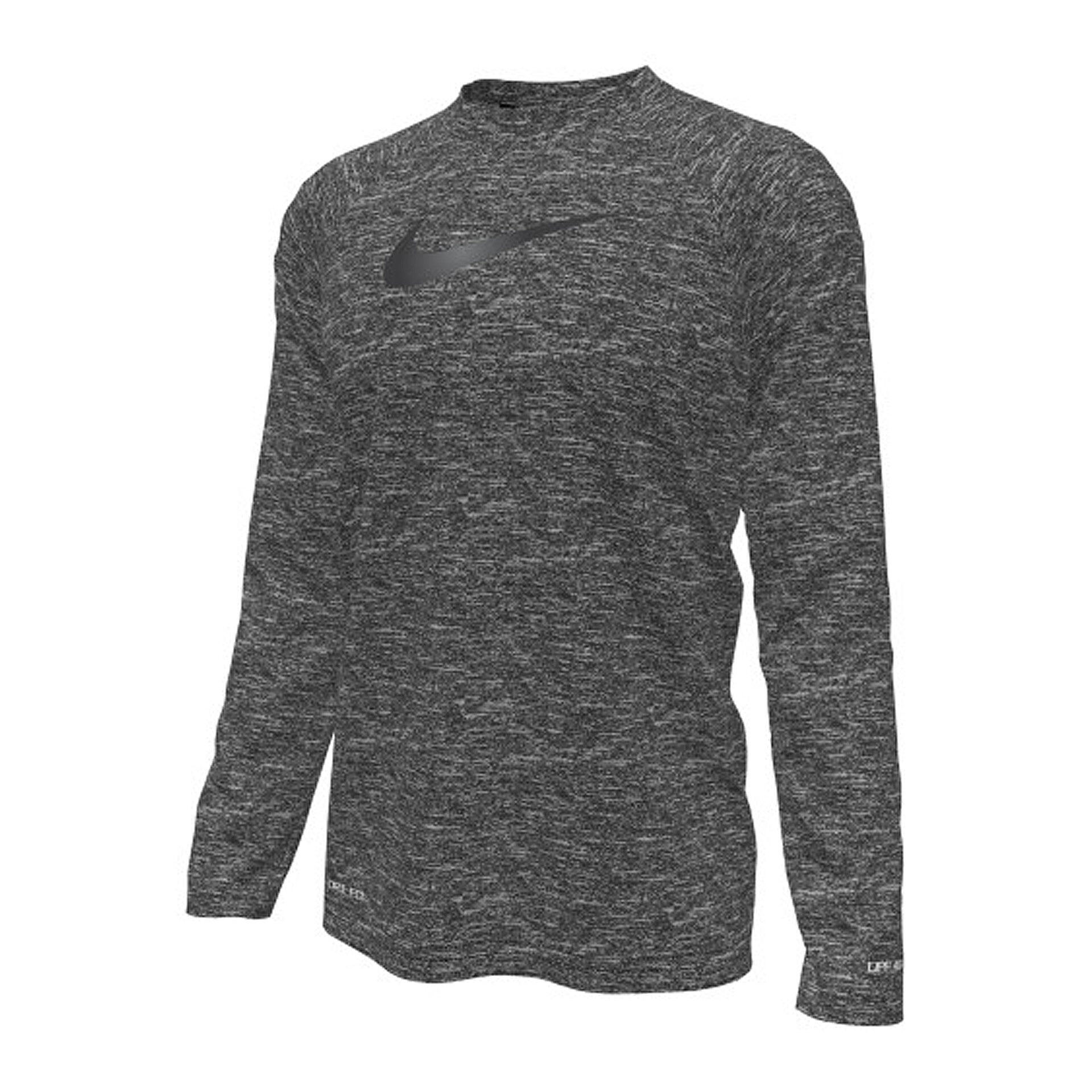 NIKE SWIM BOY'S HEATHER LONG SLEEVE HYDROGUARD