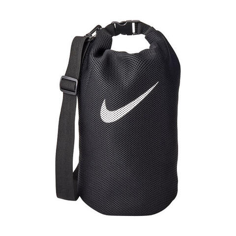 Image 433: NIKE SWIM 10L RECYCLED MESH SLING BAG - BLACK