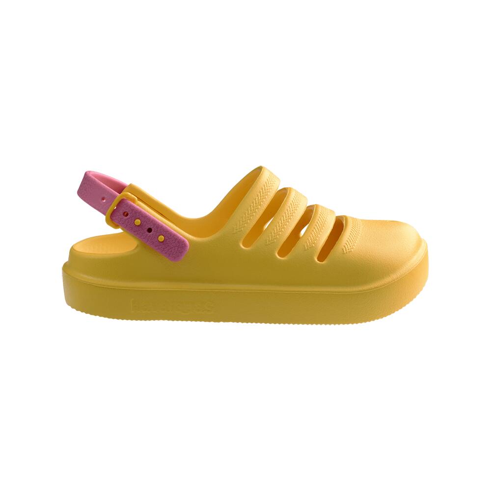 Kids Clog Sandals - Yellow Gold/Pink Lemonade