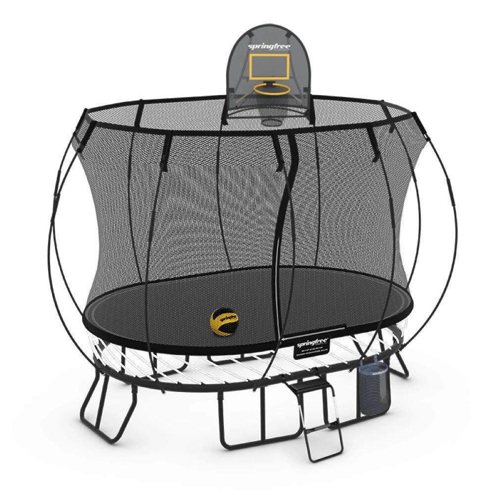 Springfree Compact Oval Trampoline 1.9m x 2.7m - Sports Accessory Bundle