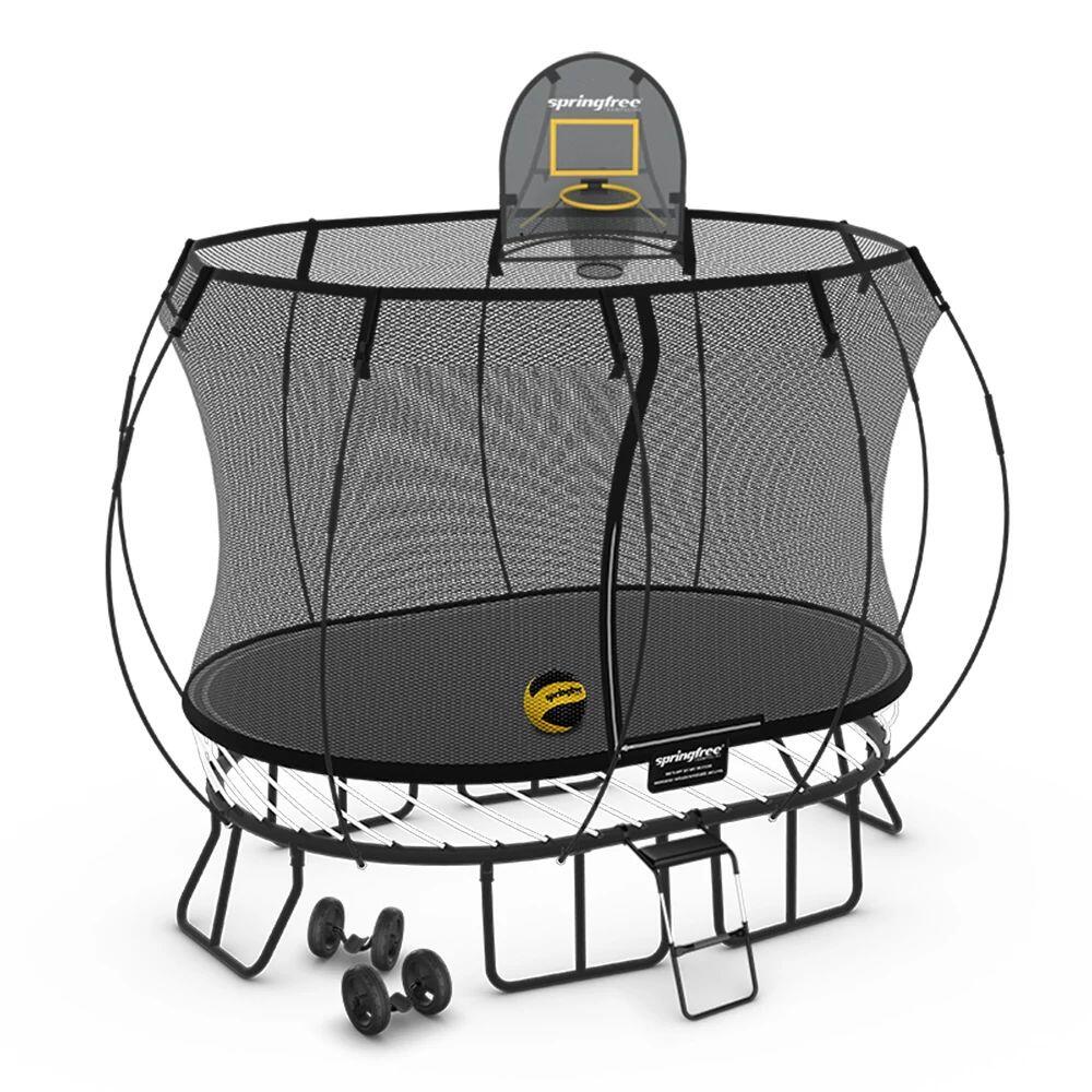 Springfree Compact Oval Trampoline 1.9m x 2.7m - Moving Accessory Bundle