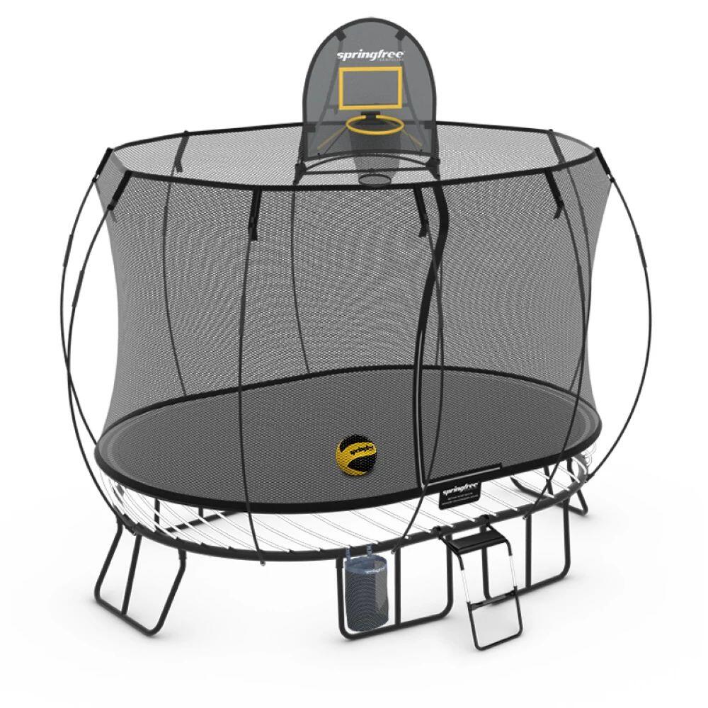 Springfree Medium Oval Trampoline 2.4m x 3.4m - Sports Accessory Bundle