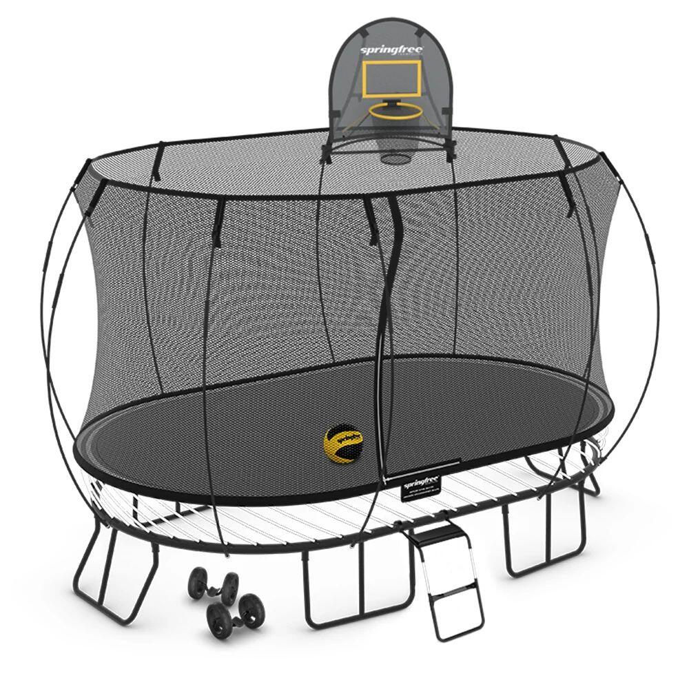Springfree Large Oval Trampoline x 4m Moving Accessory Bundle