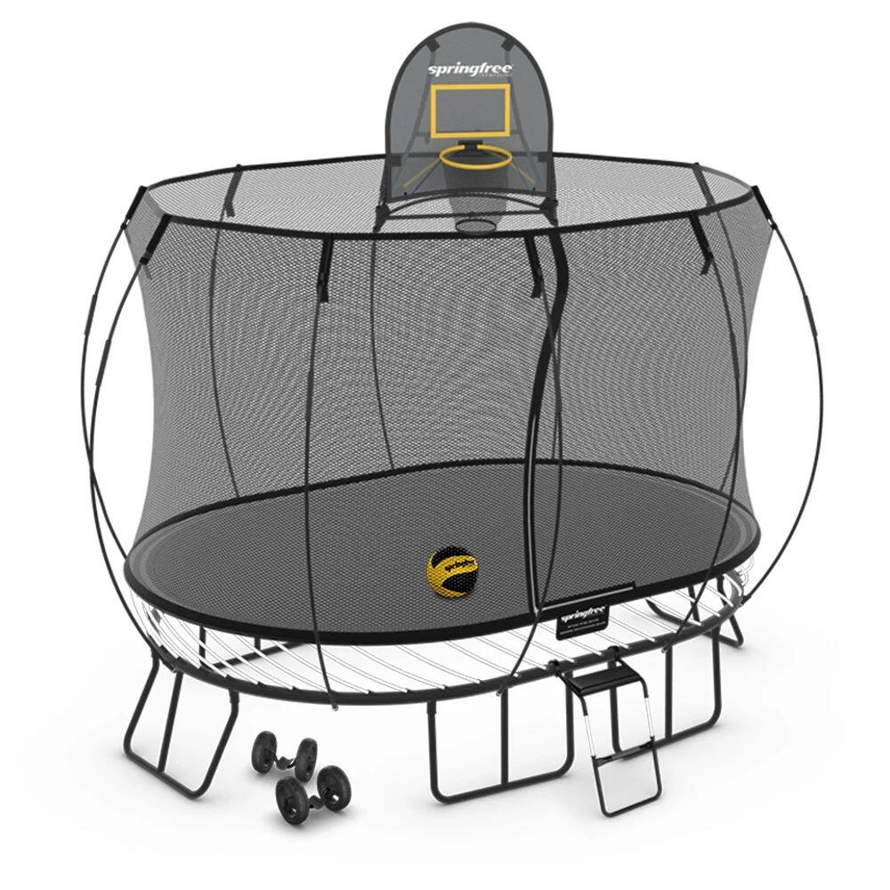 Springfree Medium Oval Trampoline 2.4m x 3.4m - Moving Accessory Bundle