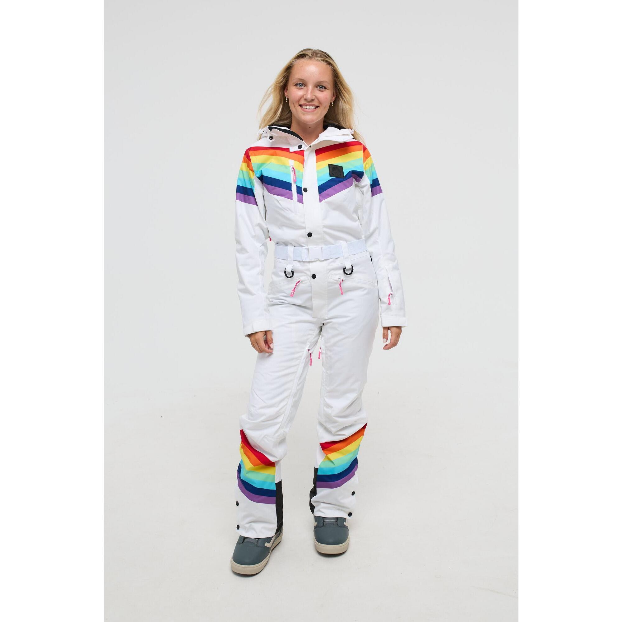 Oosc - Combinaison De Ski - Rainbow Road Femme - Combinaison De Ski - Blanc|bleu|multicolore - Taille Unique - Decathlon