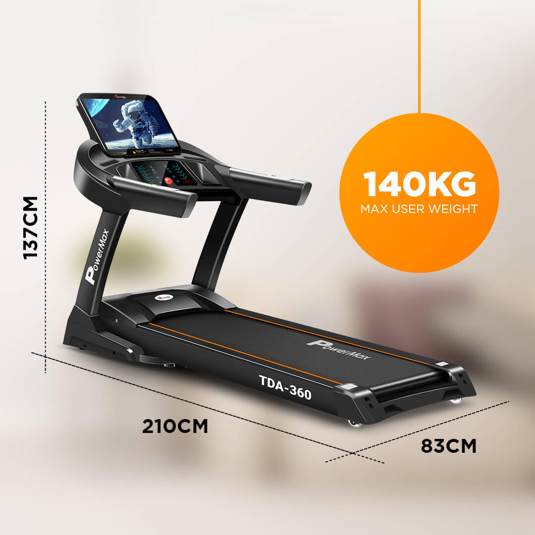 Powermax treadmill tac 360 best sale