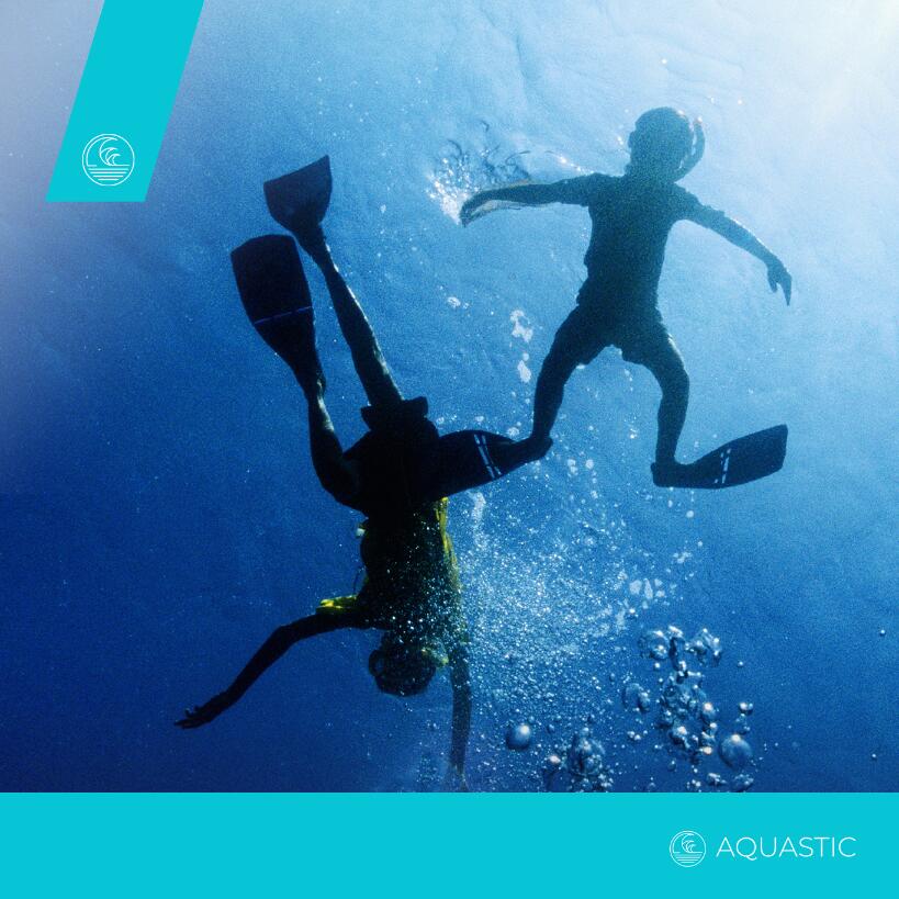 Zestaw do snorkelingu dziecięcy AQUASTIC Minke do sportów wodnych 5/7