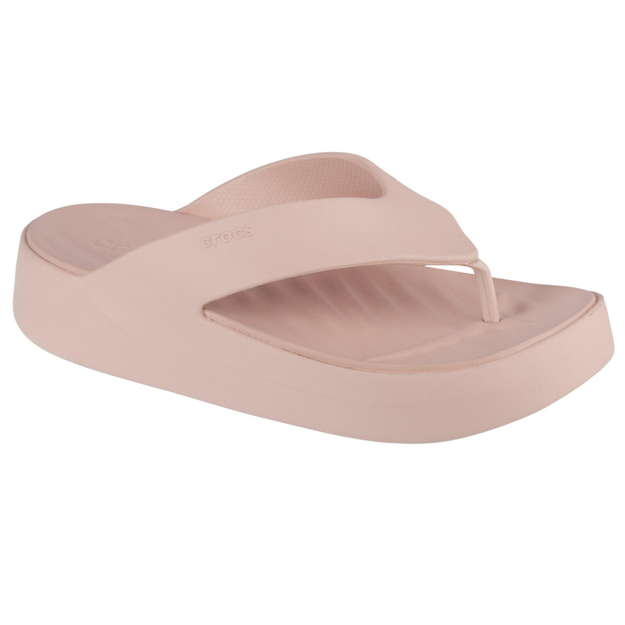 Crocs - Claquettes Crocs Modèle Getaway Platform Flip Couleur Rose - Tongs - Beige - 39/42 - Decathlon