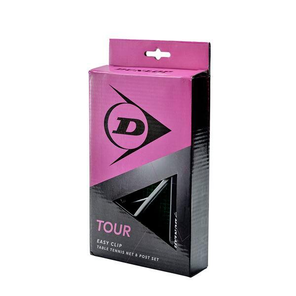 Conjunto ténis mesa rede e postes dunlop tour