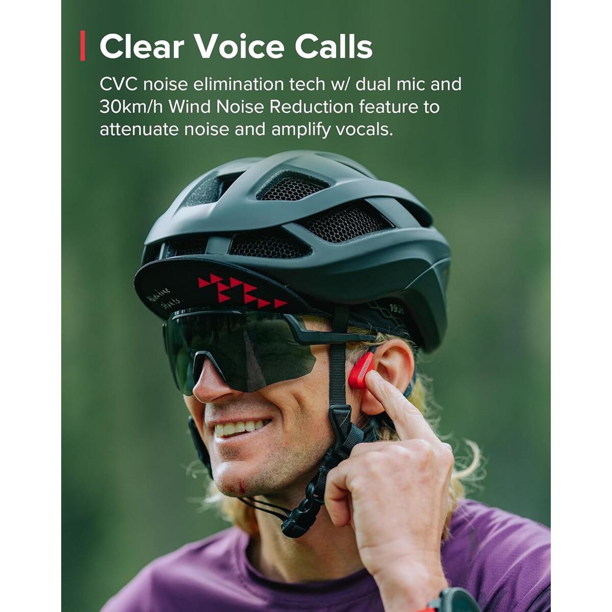 Bike Helmet Bone Conduction Headphones Cycling Bicycle Helmet