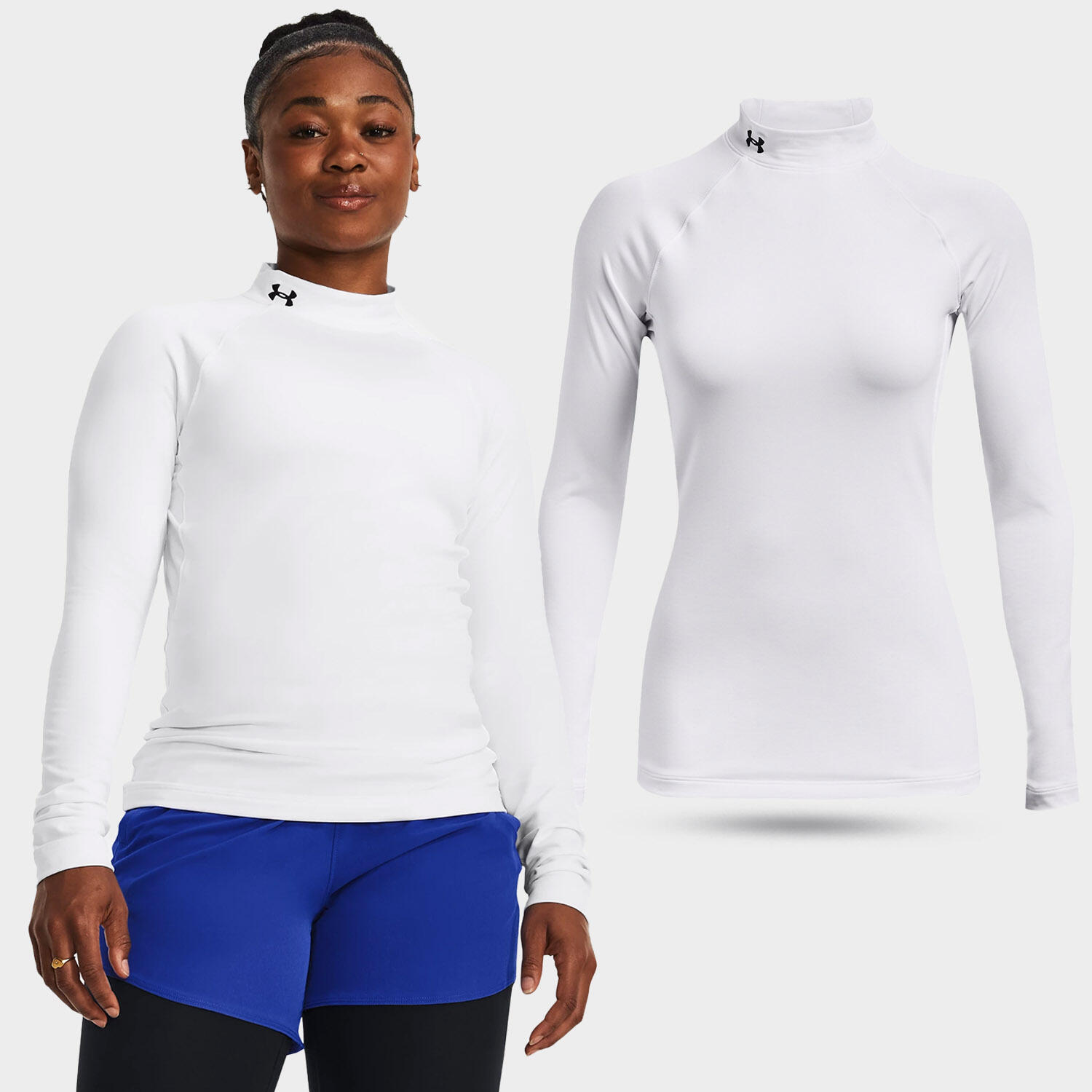 T-shirt à manches longues Under armour modèle 1368702-100 pour femmes 2/7