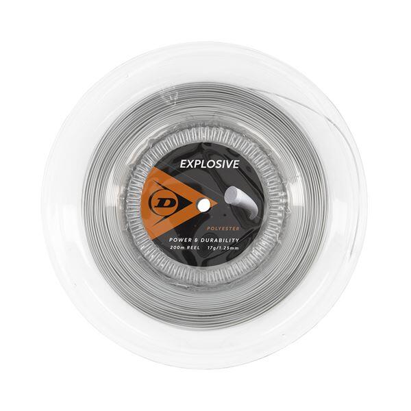 DUNLOP Corda Ténis Dunlop Explosive 17G Rolo 200m (Cinzento,1.25mm)