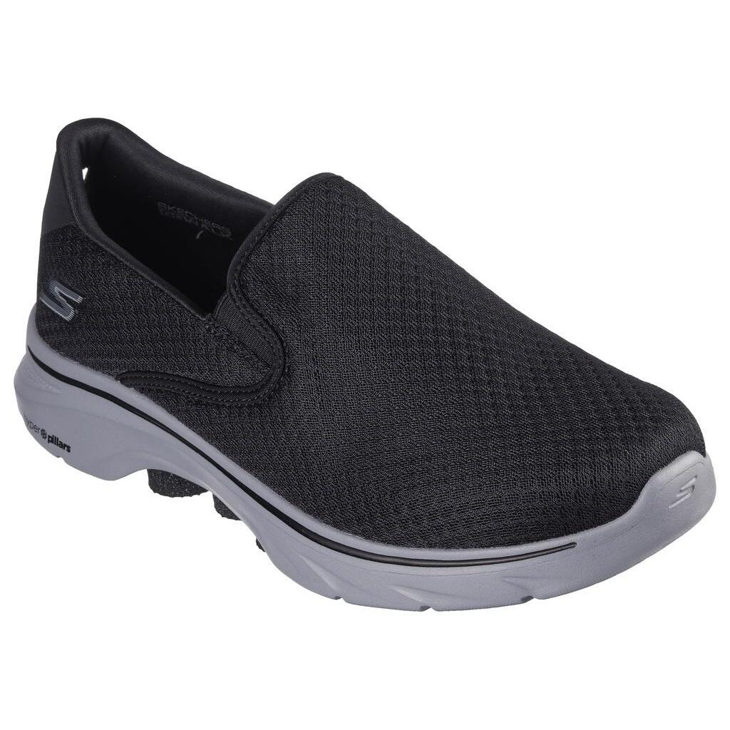 Mens Go Walk 7 Slipon Trainers Black