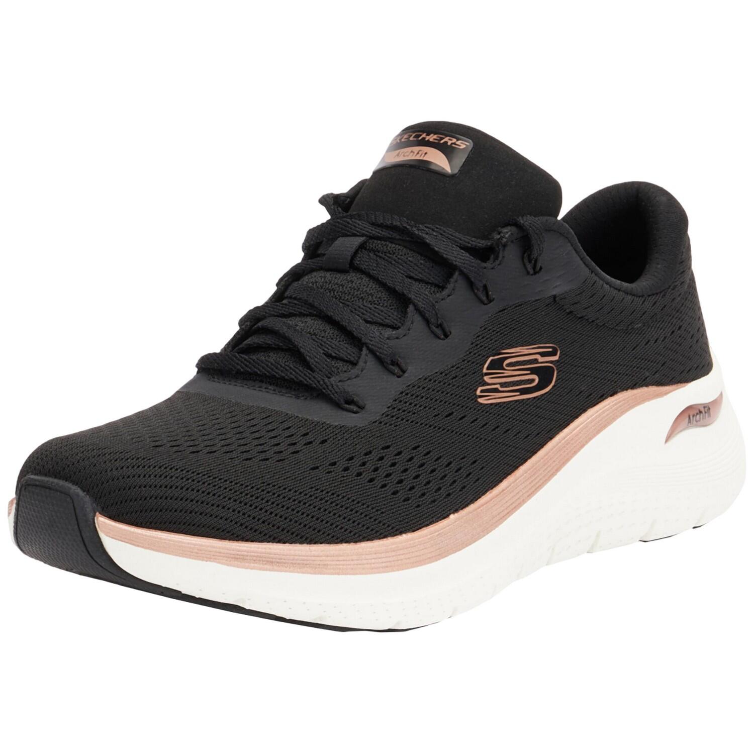 Womens/Ladies 2.0 The Distance Glow Arch Fit Shoes (Black/Rose Gold
