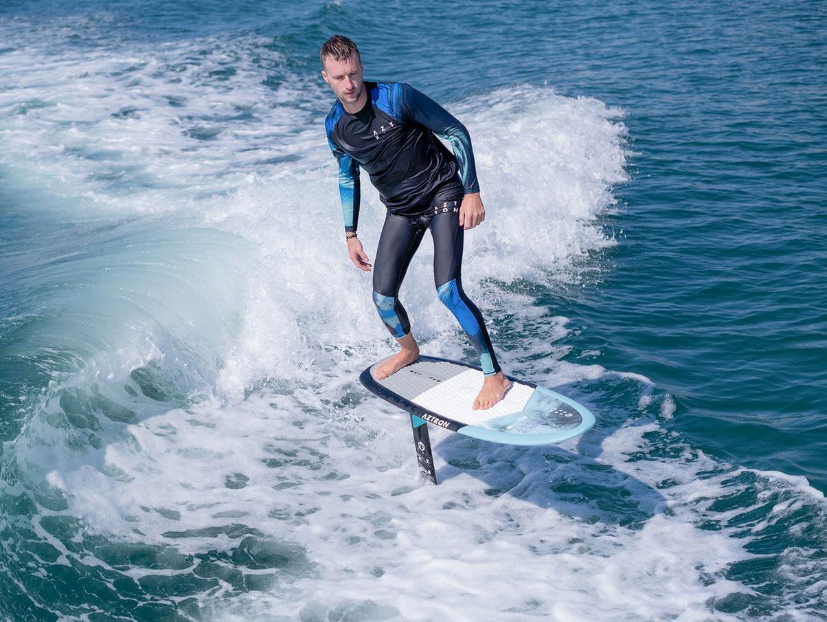 Spodnie surfingowe z ochroną UV męskie Aztron Rashguard Moon Fever 3/6