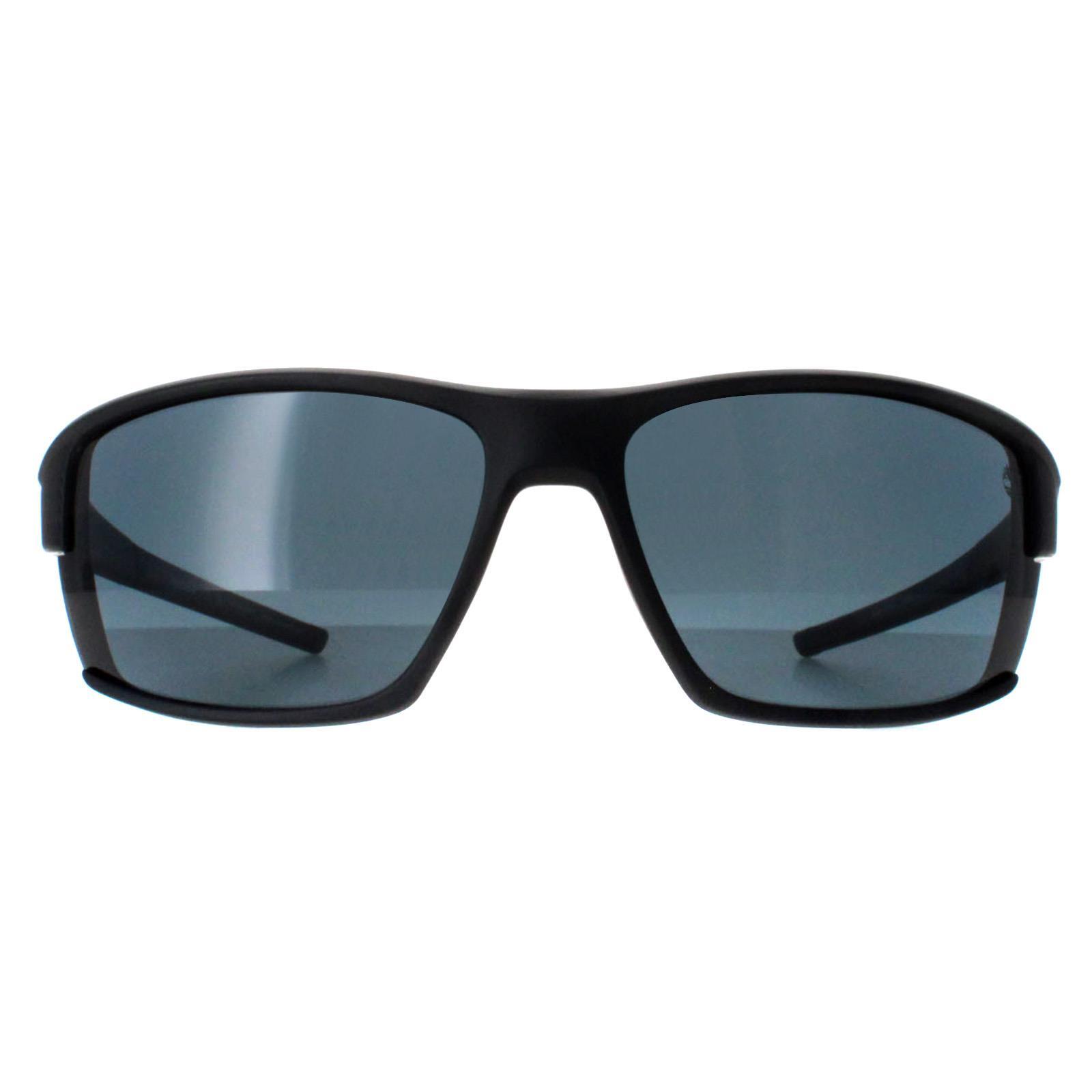 Timberland Wrap Mens Matte Black Smoke Polarized TB9308 1/4