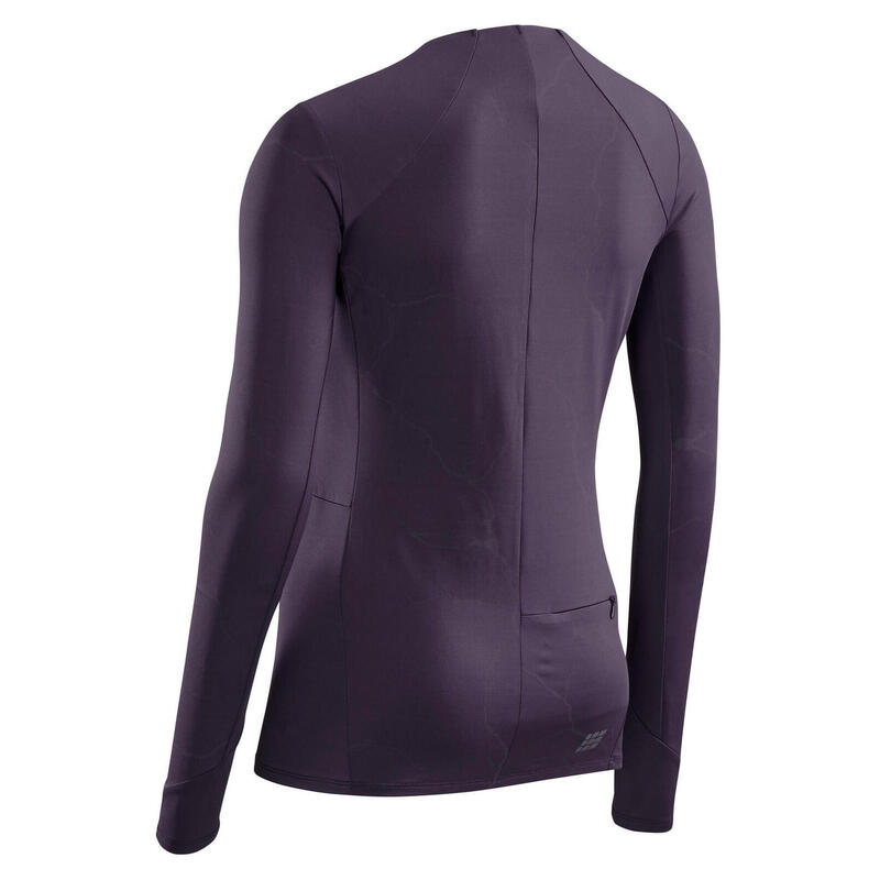 Bluza cu maneca lunga - reflective shirt long sleeve - purple