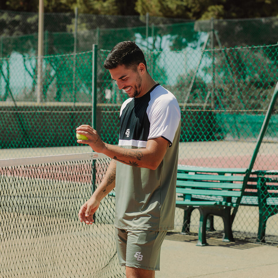 Pantalón corto short hombre olive 3/3