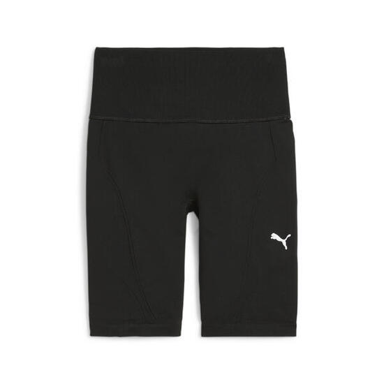 SHORTS DE MOTORISTA SIN COSTURAS DE CINTURA ALTA PARA MUJER SHAPELUXE PUMA Black