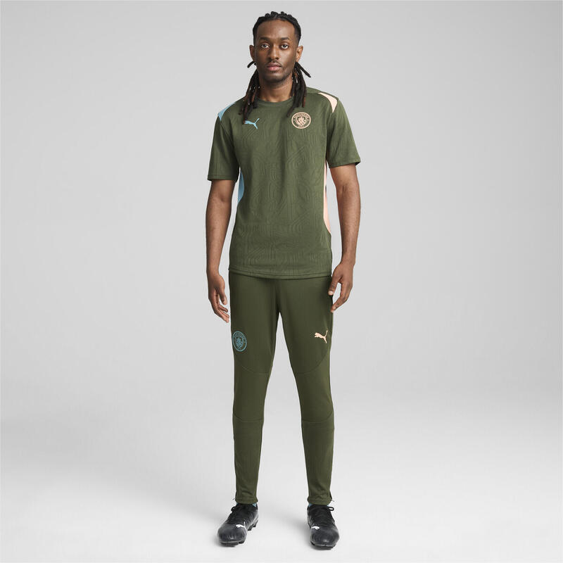 Pantaloni de antrenament Manchester City Bărbați PUMA Myrtle Bold Blue Green