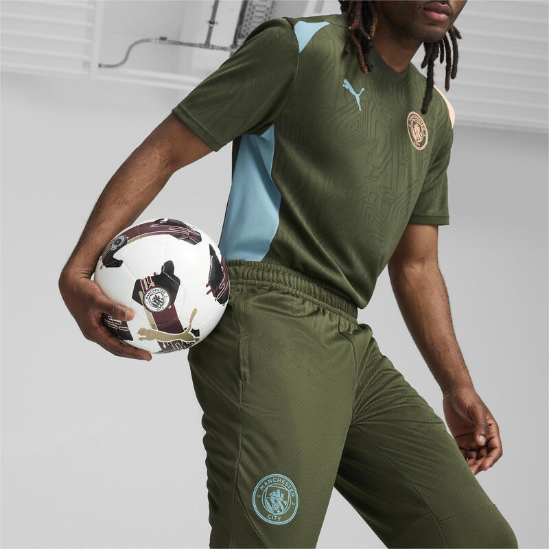 Pantaloni de antrenament Manchester City Bărbați PUMA Myrtle Bold Blue Green